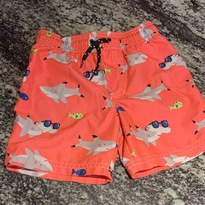 Carter's Coral Shark Print Shorts